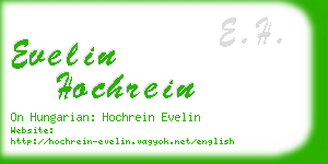 evelin hochrein business card